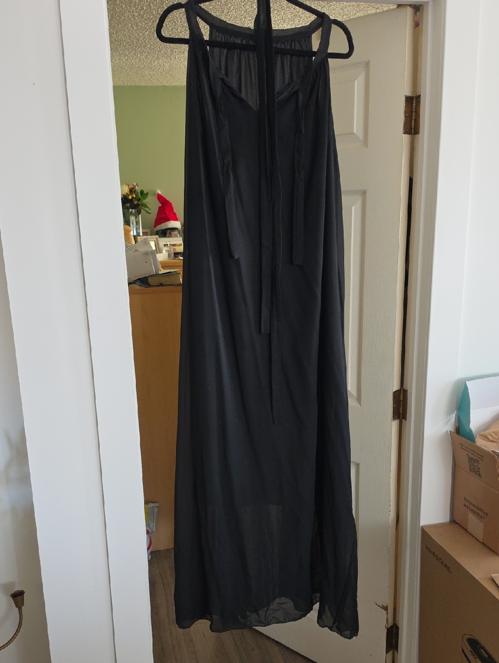Black Maxi Halter Dress